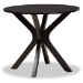 Baxton Studio Luise Modern and Contemporary Grey Fabric Upholstered and Dark Brown Finished Wood 5-Piece Dining Set - BSOLuise-Grey/Dark Brown-5PC Dining Set