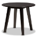 Baxton Studio Derya Modern Transitional Grey Fabric Upholstered and Dark Brown Finished Wood 5-Piece Dining Set - BSODerya-Grey/Dark Brown-5PC Dining Set