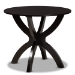Baxton Studio Rasa Modern and Contemporary Grey Fabric Upholstered and Dark Brown Finished Wood 5-Piece Dining Set - BSORasa-Grey/Dark Brown-5PC Dining Set