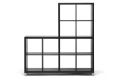 Baxton Studio Sunna Dark Brown Modern Cube Shelving Unit