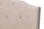 Baxton Studio Juliet Contemporary Espresso Arch Tufted Fabric Upholstered Bed - King Brown - BSOCF8610-King-Brown
