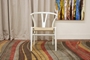 Baxton Studio Wishbone Chair - Ivory Wood Y Chair - BSODC-541-white