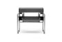 Jericho Black Leather Accent Chair