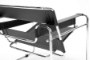 Jericho Black Leather Accent Chair