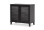 Baxton Studio Coolidge Espresso Shoe-Storage Cabinet - BSOFP-01LV-Espresso