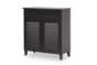 Baxton Studio Calvin Espresso Shoe-Storage Cabinet - BSOFP-02LV-Espresso