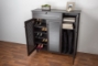 Baxton Studio Pocillo Wood Shoe Storage Cabinet - BSOFP-05LV-Espresso