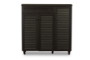 Baxton Studio Pocillo Wood Shoe Storage Cabinet - BSOFP-05LV-Espresso