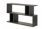Baxton Studio Goodwin 2-Level Dark Brown Modern Bookshelf - BSOFP-2DS-Shelf