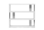 Baxton Studio Barnes White Three-Shelf Modern Bookcase