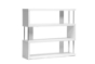 Baxton Studio Barnes White Three-Shelf Modern Bookcase - BSOFP-3D-White