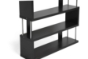Baxton Studio Barnes Dark Brown Three-Shelf Modern Bookcase - BSOFP-3D