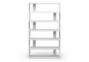 Baxton Studio Barnes White Six-Shelf Modern Bookcase