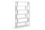 Baxton Studio Barnes White Six-Shelf Modern Bookcase - BSOFP-6D-White