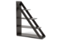 Baxton Studio Psinta Dark Brown Modern Shelving Unit