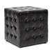 Baxton Studio Siskal Dark Brown Modern Cube Ottoman  (Set of 2) - BSOBH-5589-DARK BROWN-OTTO