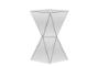 Baxton Studio Rebecca Contemporary Multi-Faceted Mirrored Side Table
