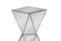 Baxton Studio Rebecca Contemporary Multi-Faceted Mirrored Side Table - BSORS1764