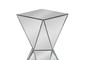 Baxton Studio Rebecca Contemporary Multi-Faceted Mirrored Side Table - BSORS1764