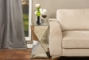 Baxton Studio Rebecca Contemporary Multi-Faceted Mirrored Side Table - BSORS1764