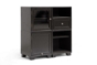 Baxton Studio Alaska Dark Brown Modular Storage Cabinet
