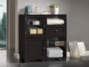 Baxton Studio Alaska Dark Brown Modular Storage Cabinet - BSORT244-OCC