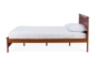 Baxton Studio Demitasse Brown Wood Contemporary Twin-Size Bed - BSOSB312-Twin Bed-Antique Oak