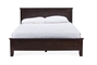 Baxton Studio Spuma Cappuccino Wood Contemporary Twin-Size Bed - BSOSB337-Twin Bed-Cappuccino