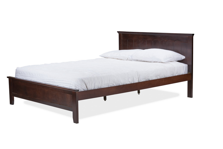 Baxton Studio Schiuma Cappuccino Wood Contemporary Twin-Size Bed