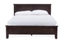 Baxton Studio Schiuma Cappuccino Wood Contemporary Twin-Size Bed - BSOSB338-Twin Bed-Cappuccino