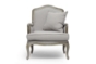Baxton Studio Constanza Classic Antiqued French Accent Chair - BSOTA2256-Beige