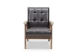 Baxton Studio Mid-Century Masterpieces Club Chair-Brown - BSOTOGO CC-109-541