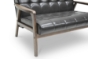 Baxton Studio Mid-Century Masterpieces Loveseat-Brown - BSOTOGO LS-109-541
