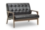 Baxton Studio Mid-Century Masterpieces Loveseat-Brown - BSOTOGO LS-109-541