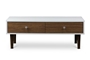 Baxton Studio Gemini Wood Contemporary Coffee Table - BSOWI5482-Walnut-CT
