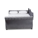Baxton Studio Abbie Traditional and Transitional Grey Velvet Fabric Upholstered and Crystal Tufted Queen Size Daybed - BSOAbbie-Grey Velvet-Daybed-Queen