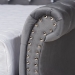 Baxton Studio Abbie Traditional and Transitional Grey Velvet Fabric Upholstered and Crystal Tufted Queen Size Daybed - BSOAbbie-Grey Velvet-Daybed-Queen
