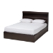 Baxton Studio Blaine Modern and Contemporary Dark Brown Finished Wood Queen Size 6-Drawer Platform Storage Bed