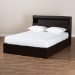 Baxton Studio Blaine Modern and Contemporary Dark Brown Finished Wood Queen Size 6-Drawer Platform Storage Bed - BSOSEBED1302026-Modi Wenge-Queen