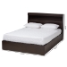 Baxton Studio Blaine Modern and Contemporary Dark Brown Finished Wood Queen Size 6-Drawer Platform Storage Bed - BSOSEBED1302026-Modi Wenge-Queen
