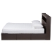 Baxton Studio Blaine Modern and Contemporary Dark Brown Finished Wood Queen Size 6-Drawer Platform Storage Bed - BSOSEBED1302026-Modi Wenge-Queen