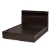 Baxton Studio Blaine Modern and Contemporary Dark Brown Finished Wood Queen Size 6-Drawer Platform Storage Bed - BSOSEBED1302026-Modi Wenge-Queen