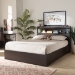 Baxton Studio Blaine Modern and Contemporary Dark Brown Finished Wood Queen Size 6-Drawer Platform Storage Bed - BSOSEBED1302026-Modi Wenge-Queen