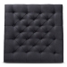 Baxton Studio Kelly Modern and Rustic Charcoal Linen Fabric Upholstered and Greywashed Wood Cocktail Ottoman - BSOJY-0001-Charcoal/Greywashed-Otto
