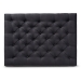 Baxton Studio Lindsey Modern and Rustic Charcoal Linen Fabric Upholstered and Greywashed Wood Cocktail Ottoman - BSOJY-0002-Charcoal/Greywashed-Otto