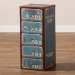 Baxton Studio Alba Vintage Rustic French Inspired Blue Finished Wood 5-Drawer Accent Storage Cabinet - BSOSJ14502-Blue-5DW-Cabinet