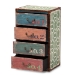 Baxton Studio Amandine Vintage Rustic French Inspired Multicolor Finished Wood 4-Drawer Accent Storage Cabinet - BSOSJ14512-Multi-4DW-Cabinet