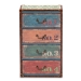 Baxton Studio Amandine Vintage Rustic French Inspired Multicolor Finished Wood 4-Drawer Accent Storage Cabinet - BSOSJ14512-Multi-4DW-Cabinet