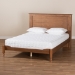 Baxton Studio Danielle Traditional and Transitional Rustic Ash Walnut Brown Finished Wood King Size Platform Storage Bed with Built-In Shelves - BSOMG0018-Ash Walnut-King
