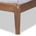 Baxton Studio Edmond Modern and Contemporary Grey Fabric Upholstered and Ash Walnut Brown Finished Wood Full Size Platform Bed - BSOMG0019-Grey/Ash Walnut-Full